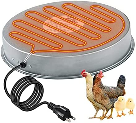 Abreuvoir À Volaille Socle Chauffant En Métal Dégivreur D'hiver Chauffe-fontaine À Boire Pour Poulet Style 1