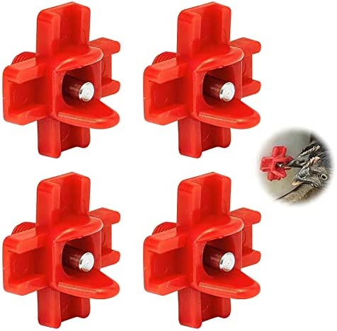 Abreuvoir Automatique pour Tétine, Tetine Abreuvoir Poule, Abreuvoir pour Poulets Deau, Abreuvoir pour Poules à Gouttes, Buveurs d'Eau de Poulet en Plastique, pour Poulet Oiseau Caille 4 Pièces