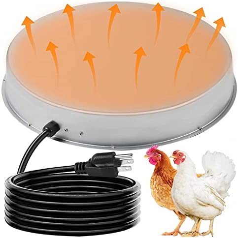BMDHA Abreuvoir Volaille Socle Chauffant, 30cm Base de Chauffe-Eau volaille pour l'hiver Imperméable à l'eau Abreuvoir Chauffant 130 W, Peut être utilisé comme Chauffage pour Les volailles