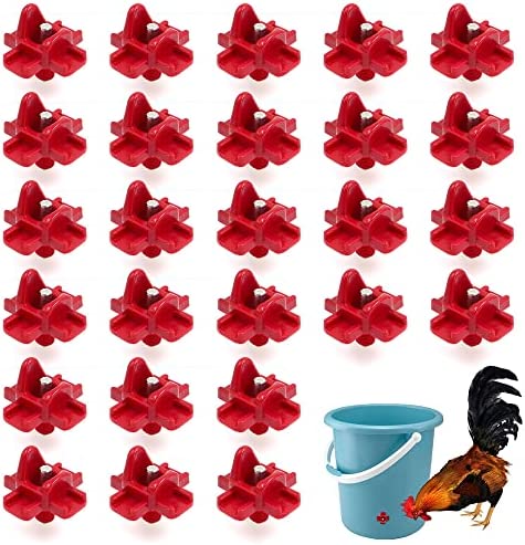 Lot de 30 arroseurs horizontaux pour poulet, automatiques pour volaille, abreuvoir de poulet, système d'arrosage pour poulet, canard