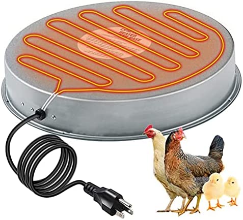WINBST Base chauffante pour abreuvoir de volaille, plaque chauffante 120 V pour abreuvoir de volaille, chauffe-eau, fontaine, 37cm