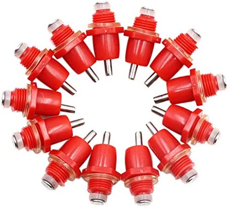 Zunedhys 50 Pcs Volaille Poulet Mamelon Buveur Type Oiseau avec Distributeur D' Automatique Bouche de Poulet Oiseau Potable