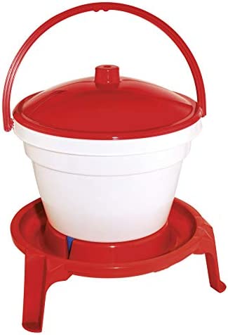 Kerbl Seau-Abreuvoir avec Pied/Anse pour Élevage Volaille 12 L