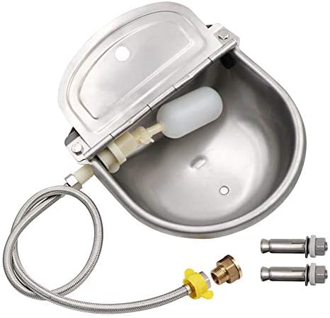 M.Z.A Abreuvoir Automatique pour Bovins avec Tube en Acier Inoxydable pour mouton, chèvre, cheval, bol d'eau pour chien